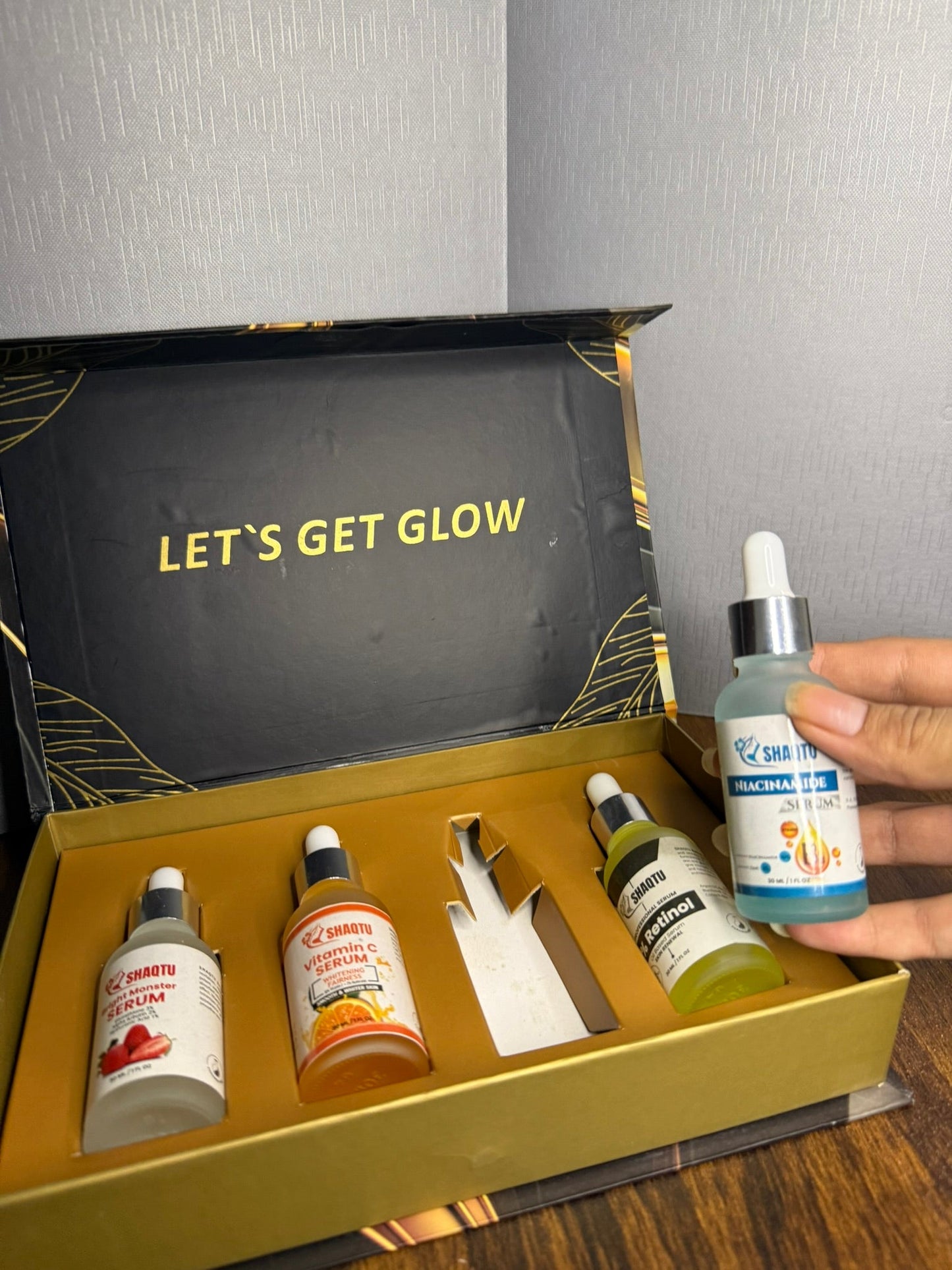 Complete Skin Transformation Kit – 4 Professional Serums for Brightening, Anti-Aging, and Hydration