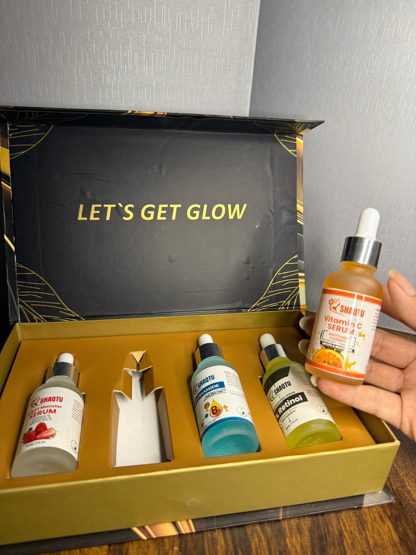 Complete Skin Transformation Kit – 4 Professional Serums for Brightening, Anti-Aging, and Hydration